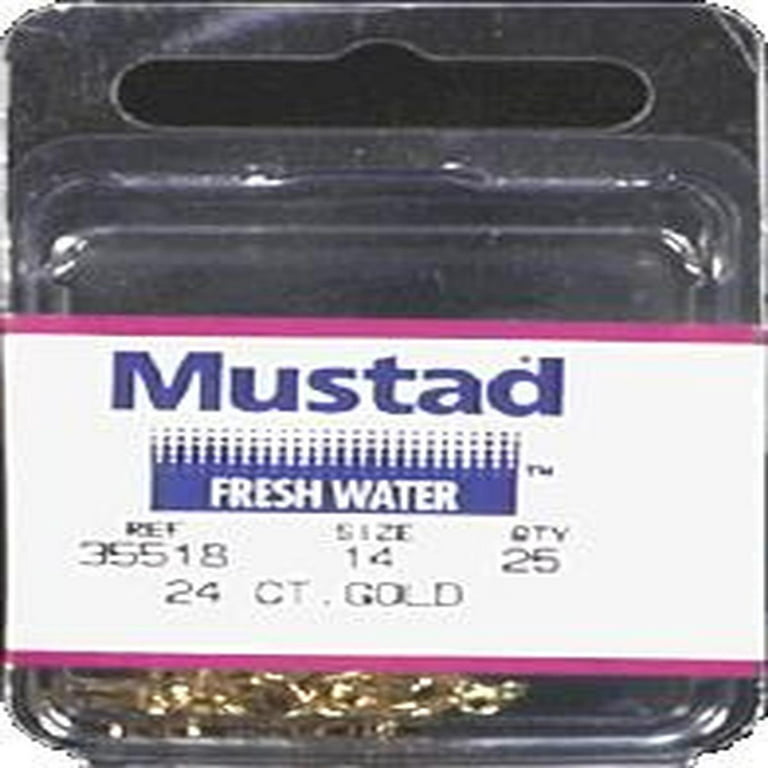 Mustad Treble Hook Gold Size 14