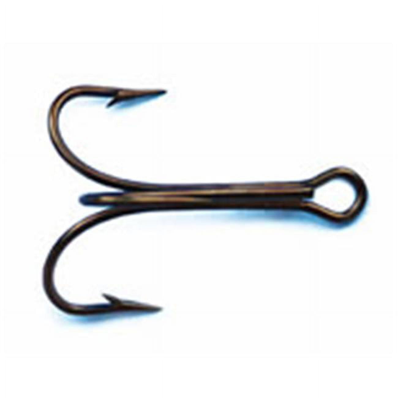 Mustad 3551DT-2 by 0-25 Duratin Ringeye Sport Treble Hook, Size 2 - Box ...