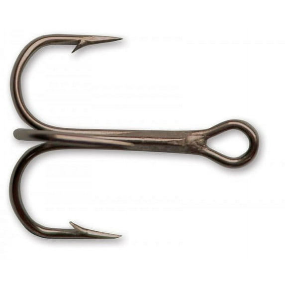Mustad 35647 Treble Classic Hook, Round Bend - Bronze 5 Per Pack