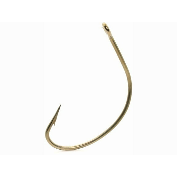 Mustad Wide Gap Hollow Point Hook #4 Bronze 10PK