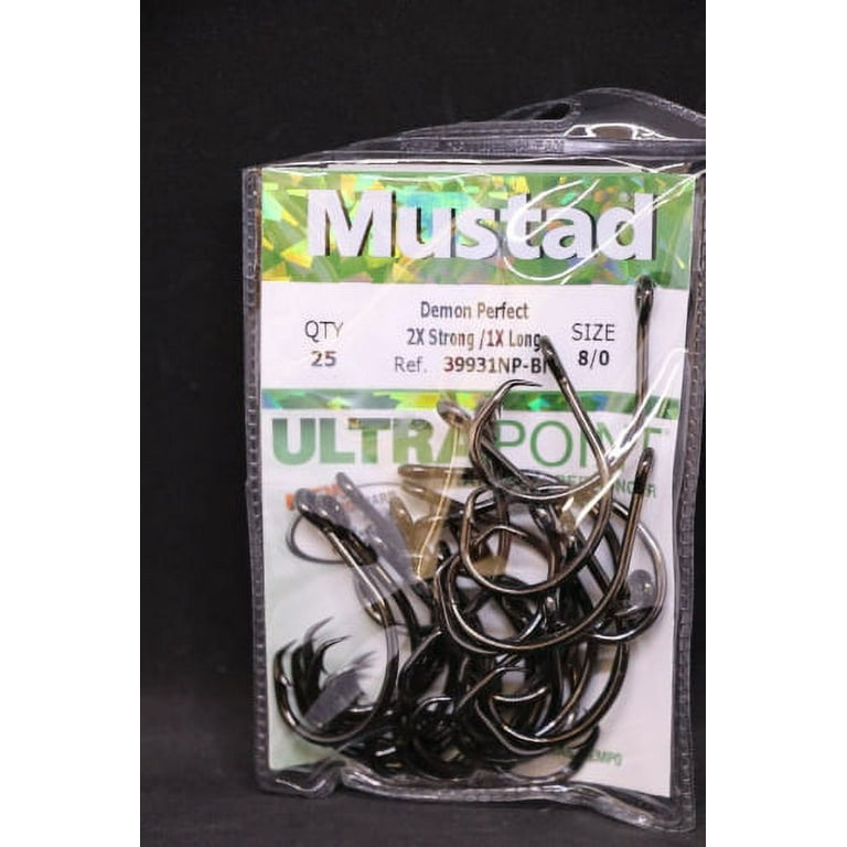 Mustad 39931NP-BN Demon Perfect Circle Inline Hook 2X Strong - Size 8/0 