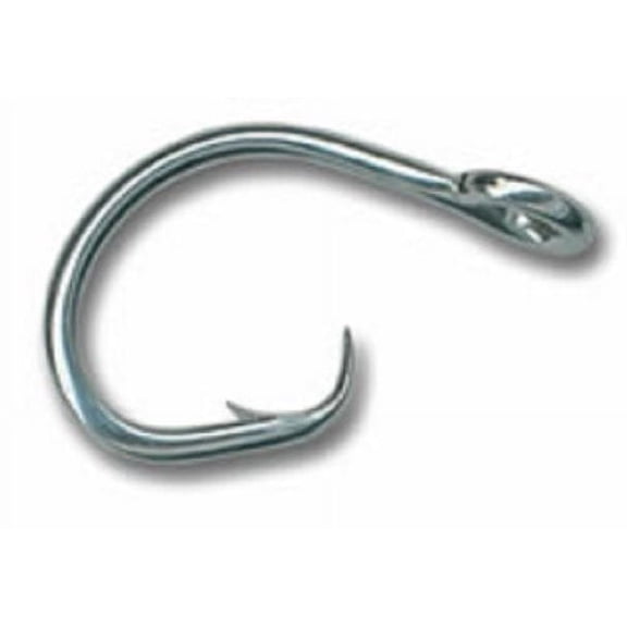 Mustad 39963 Circle Hook 2X Strong, Reversed, Open Ring Classic Hook - Duratin - 100 Per Pack