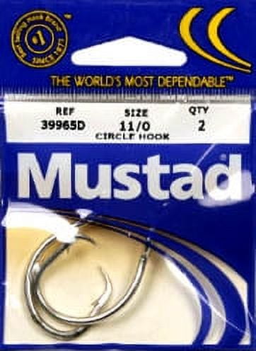 Mustad Classic Circle Hook, Size 11/0, Curved, Saltwater