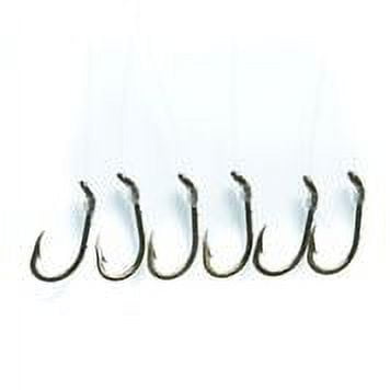 Mustad 641 Snelled Beak Hook Size 4 Bronze 8lb Test Pack of 6, 641-4-6