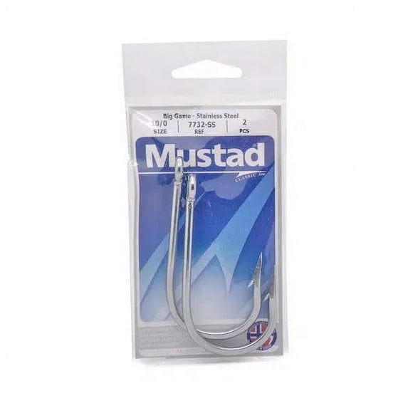 Mustad 7732-SS-12/0-10 Southern and Tuna Hook Size 12/0 Forged Knife