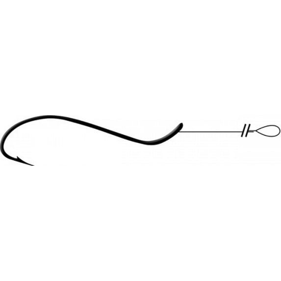 Mustad 777 Snelled Central Draught Hook (3777) - Bronze - 6 Per Pack