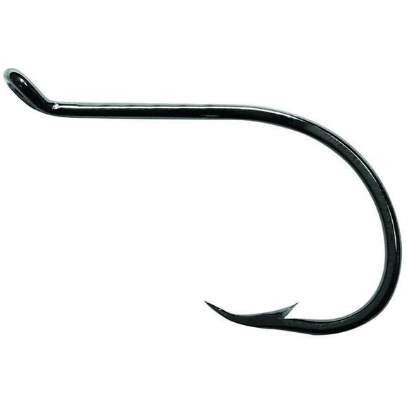 Mustad 92553 Beak/Octopus, 1X Strong, Forged, Reversed, Up Eye Classic Hook - 50 Per Pack