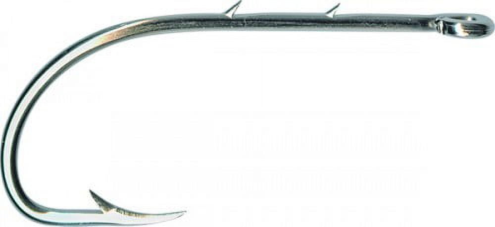 Mustad 92661 Beak, Special Long Shank With 2 Slices, Forged, Reversed  Classic Hook - Nickel - 100 Per Pack