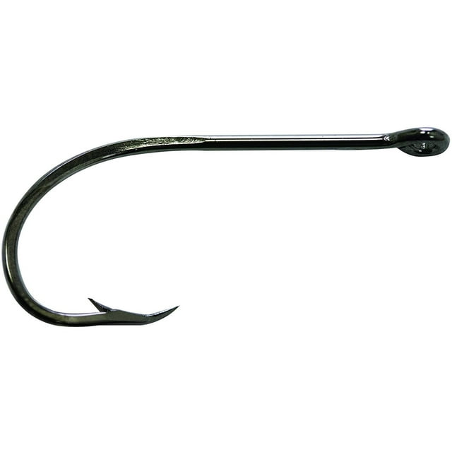 Mustad 92671 Beak, Special Long Shank, Forged, Reversed Classic Hook - Black Nickel - Walmart.com
