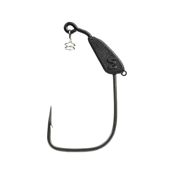 Mustad AlphaPoint Infiltrator Weighted 1/16 oz Swimbait Hook #1 Black Nickel 3PK