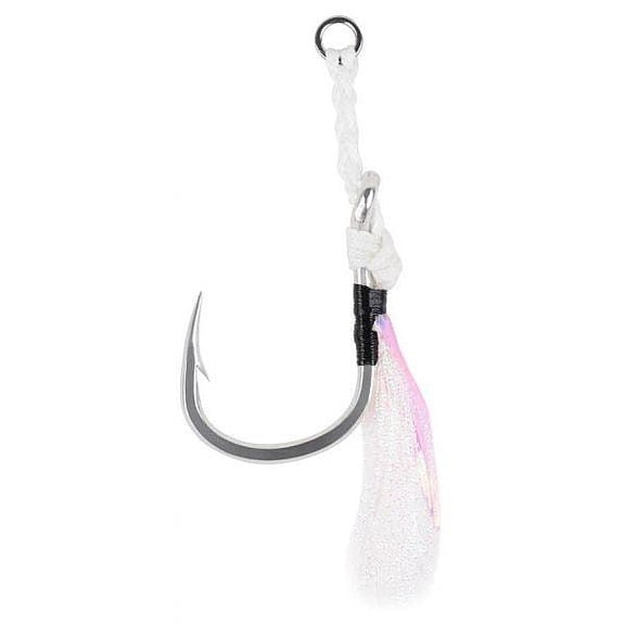 Mustad Assist Hook W,Flash-1 4,0, White Hooks