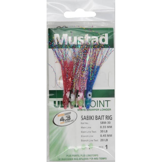 7-Size Combo Sabiki Bait Rig Set - 6 Hooks Each, Sizes 2 To 14, Saltwater Fishing 6 thumbnail image