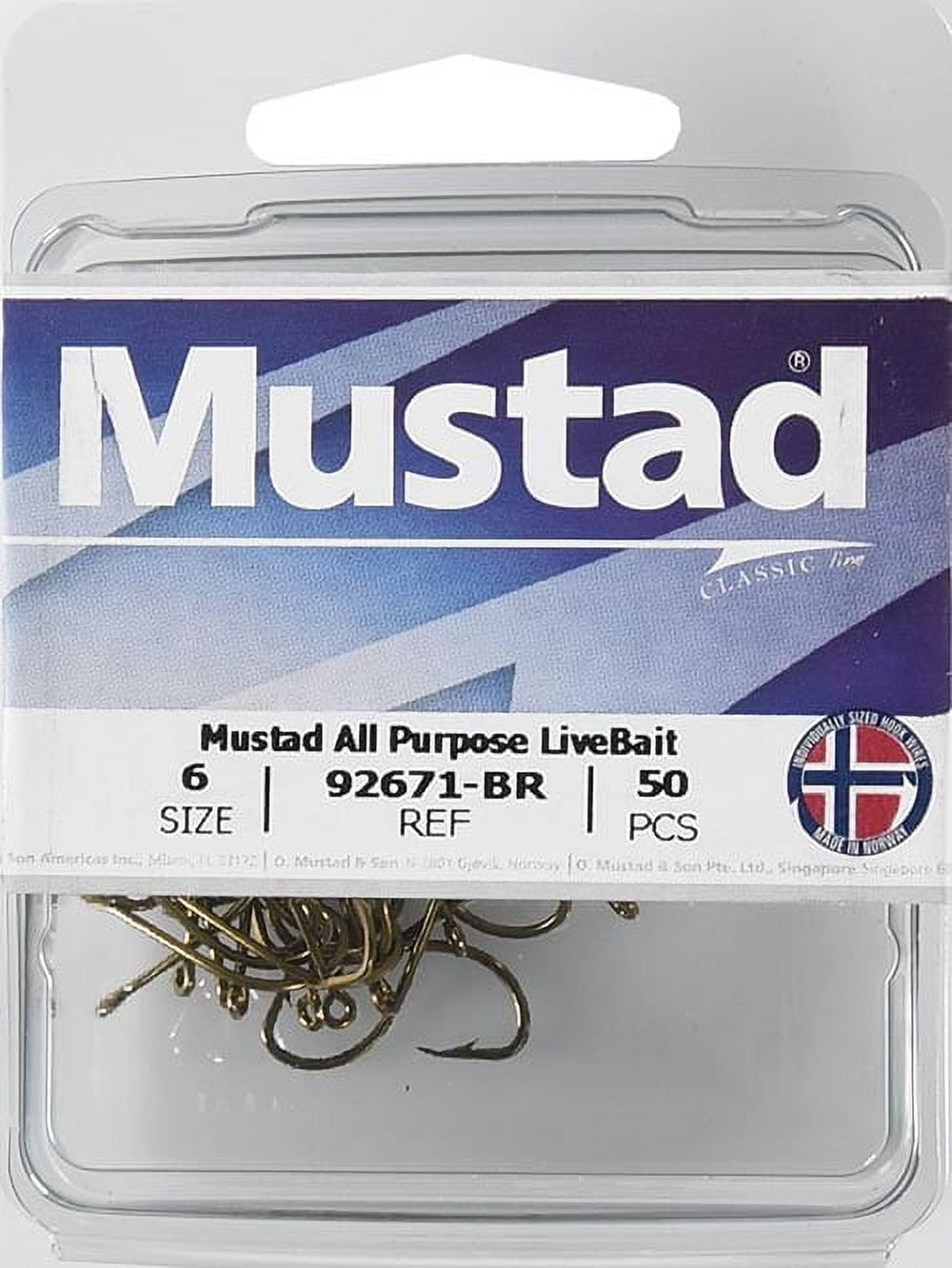 Mustad Baitholder Hook (Bronze) - Size: 1/0 40pc