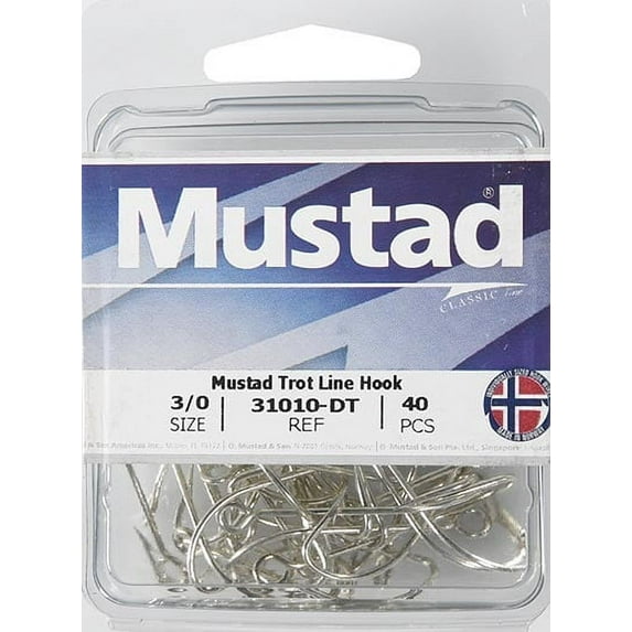 Mustad Baitholder Hook (Nickel) - Size: 1/0 40pc