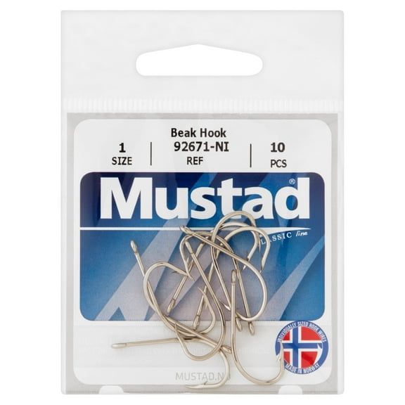 Mustad Baitholder Hook (Nickel) - Size: 4/0 8pc