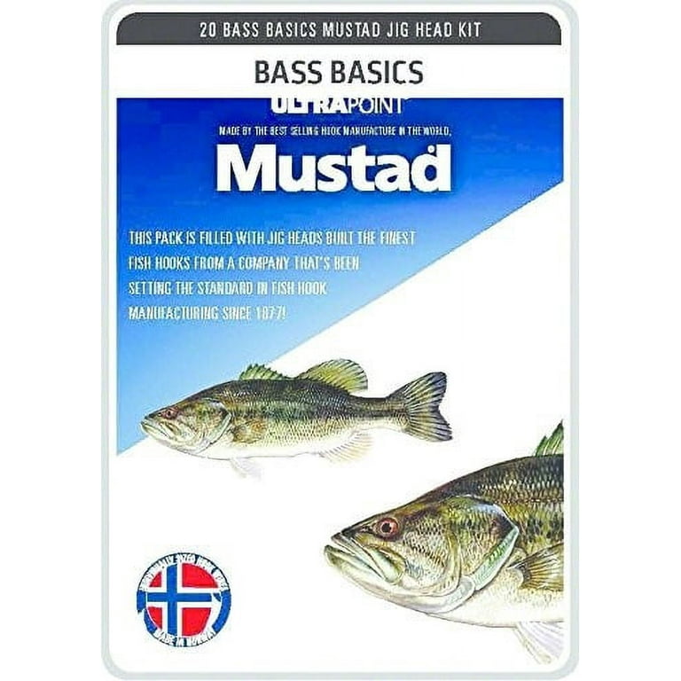 Mustad Bass Basics Jig Head Kit 20PK Size Asst 