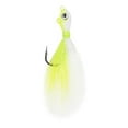 thumbnail image 1 of Mustad Big Eye Bucktail Chartreuse,White, 8oz Jigs, 1 of 6