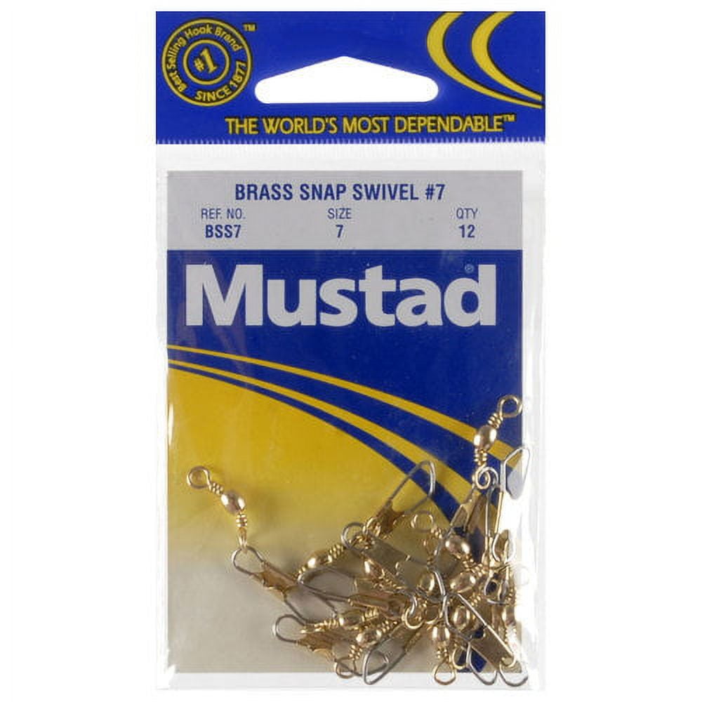 Mustad Brass Snap Swivel, 7