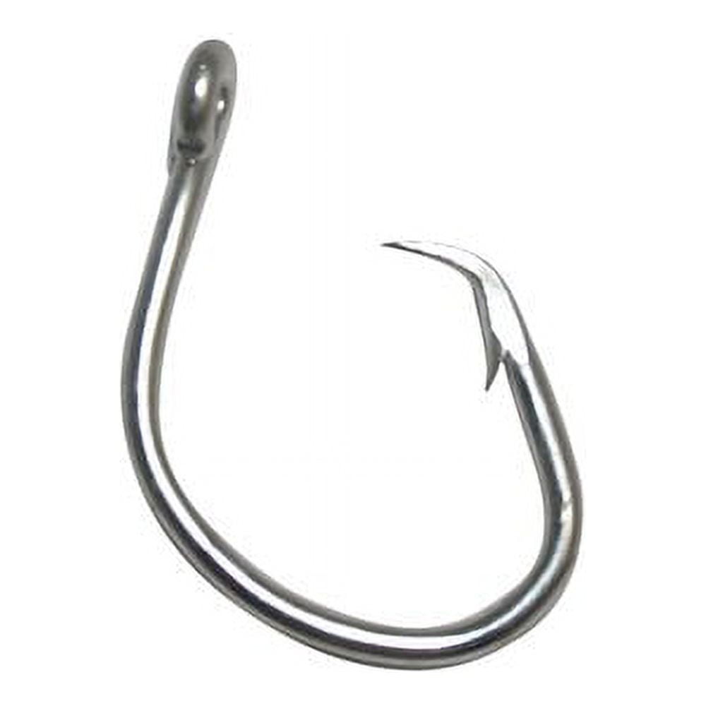 Size 6/0 Mustad Hand Tied Snelled Rigs with 39951NPBLN Chemically Sharpened Circle  Hooks
