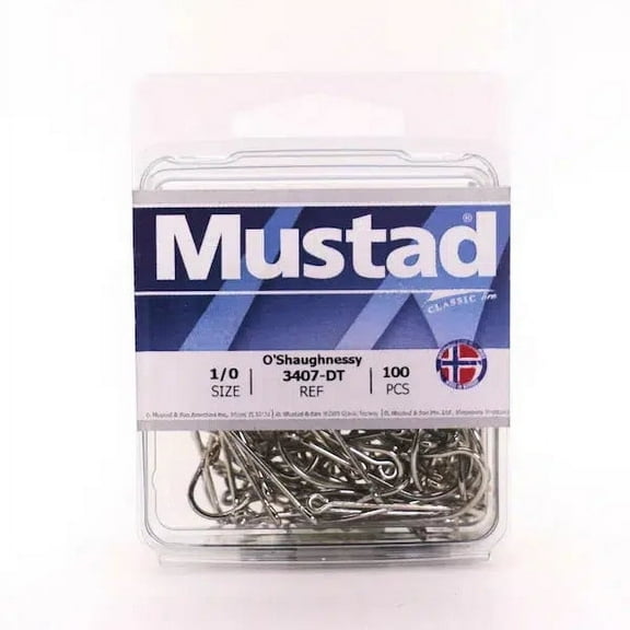 Mustad Classic O'Shaughnessy Duratin Hook, Size 9/0, 2pk