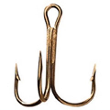 Hameçons Triple Eagle Claw Bronze Taille 8 – Lot De 5 – Pêche Eau Douce Et Mer