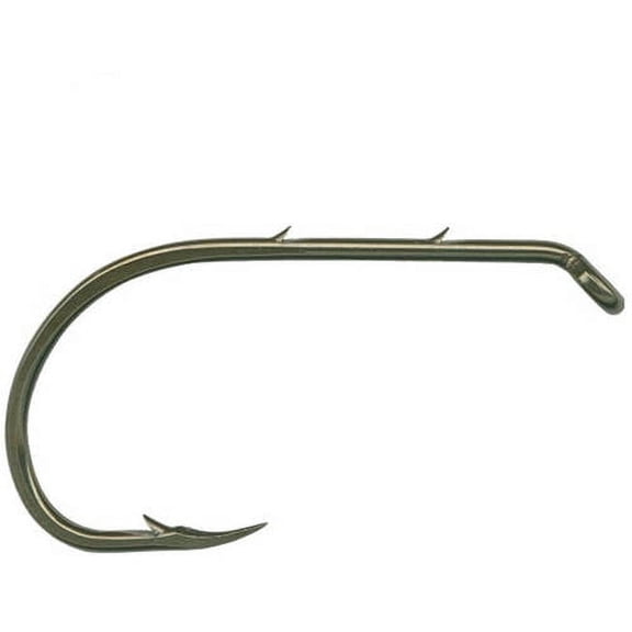 Mustad Down Eye Baitholder Hook (Black Nickel) - Size: 1/0 8pc