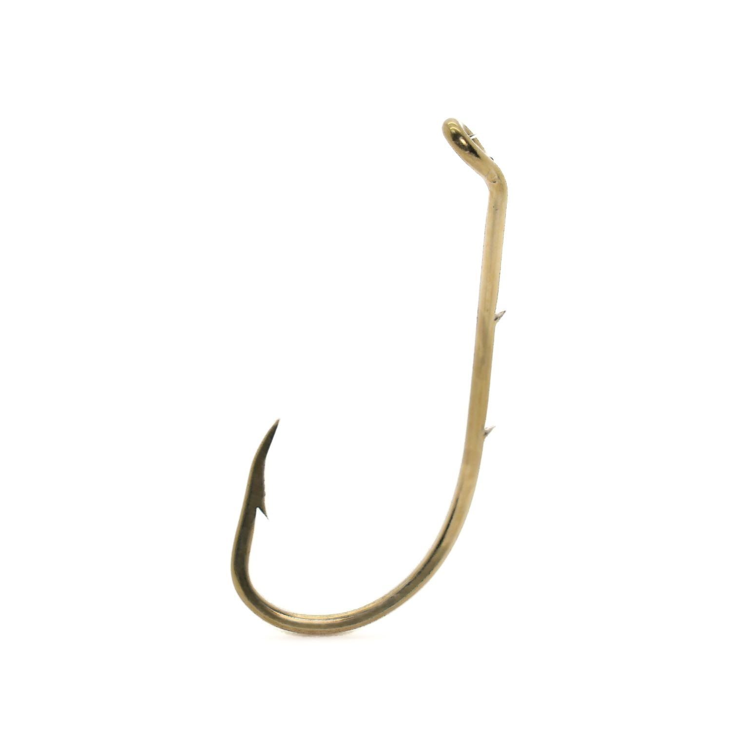 Generic Long Shank Hooks For Fishing 100pcs 1/0-6/0 High Carbon Steel Sharp  Barbed Offset Narrow Bait Hook Fishing Tackle Accessories