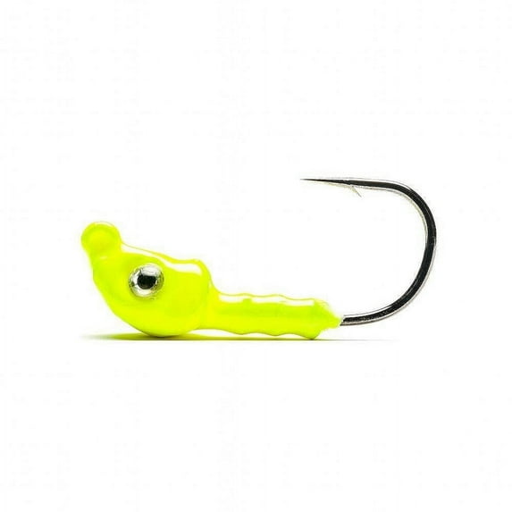 Mustad Elite Inshore Darter Jighead, 1/2 oz, Chartreuse, 4/Pack
