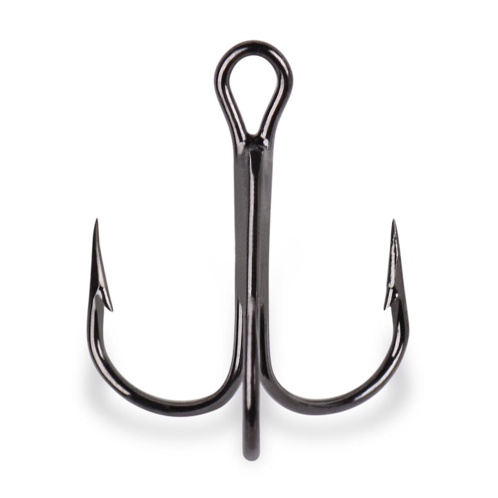 Mustad Fine Wire Treble Hook - #14 (Black Nickel)