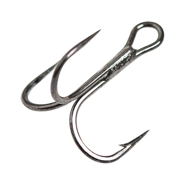 Mustad Fine Wire Treble Hook - Size: #16 (Black Nickel) 5pc 