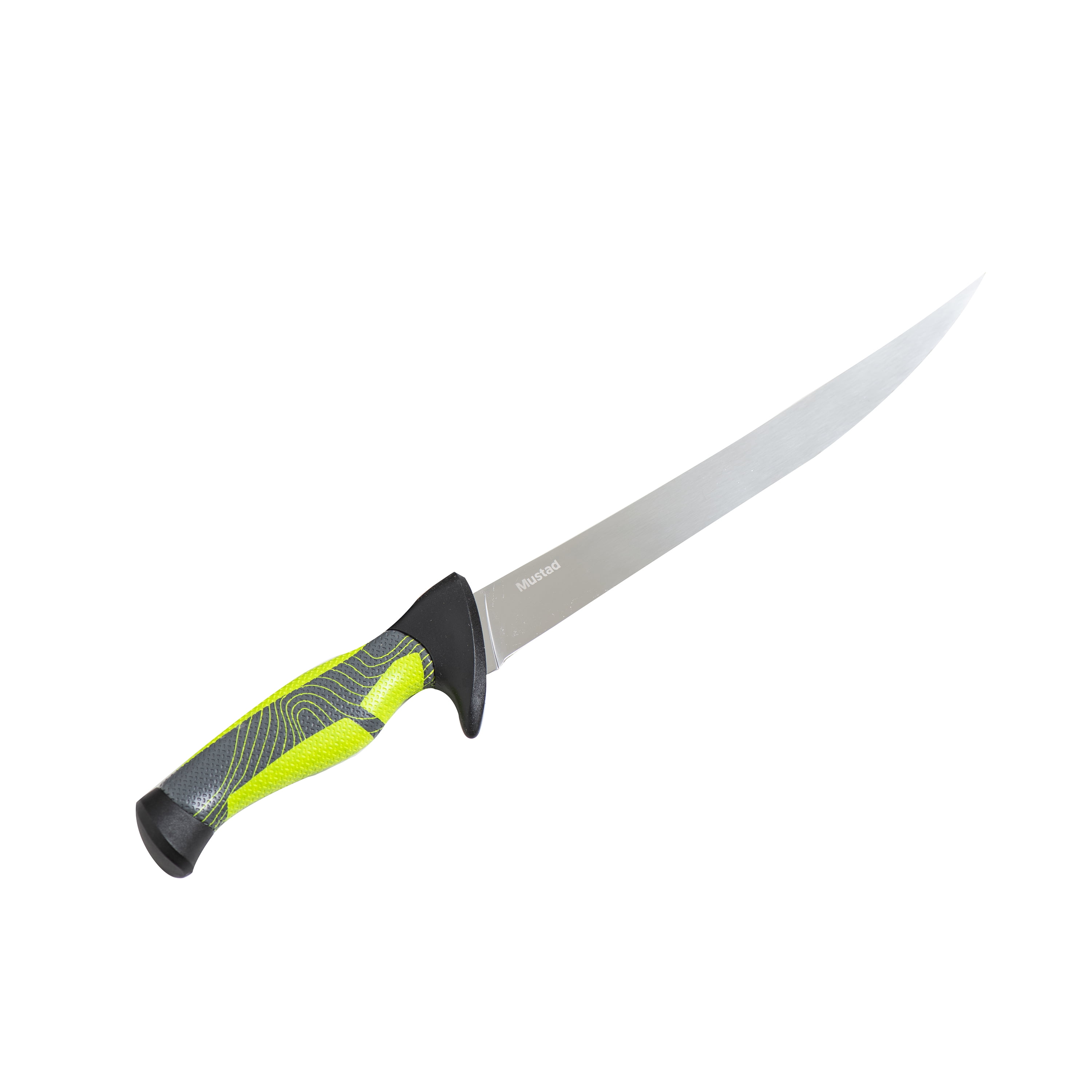 Mustad Fillet Knife- W- Sheath Green Line 7