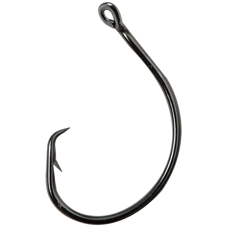 Mustad In-Line Circle Hook (Black Nickel) - 4/0 8pc 