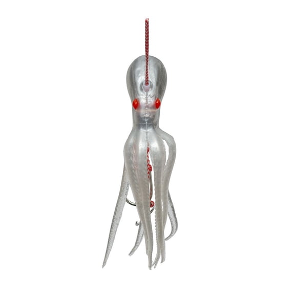 Mustad Ink Vader Octopus Jig, Amer Pearl Glow Devil Assist D, 20g