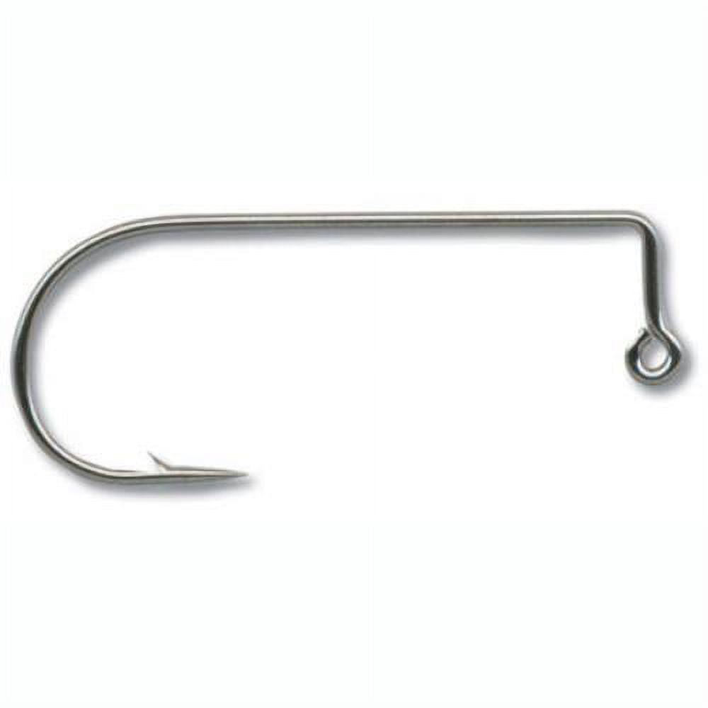 Mustad Jig Hook Round Bend Black Nickle Heavy Wire 100ct Size 4/0