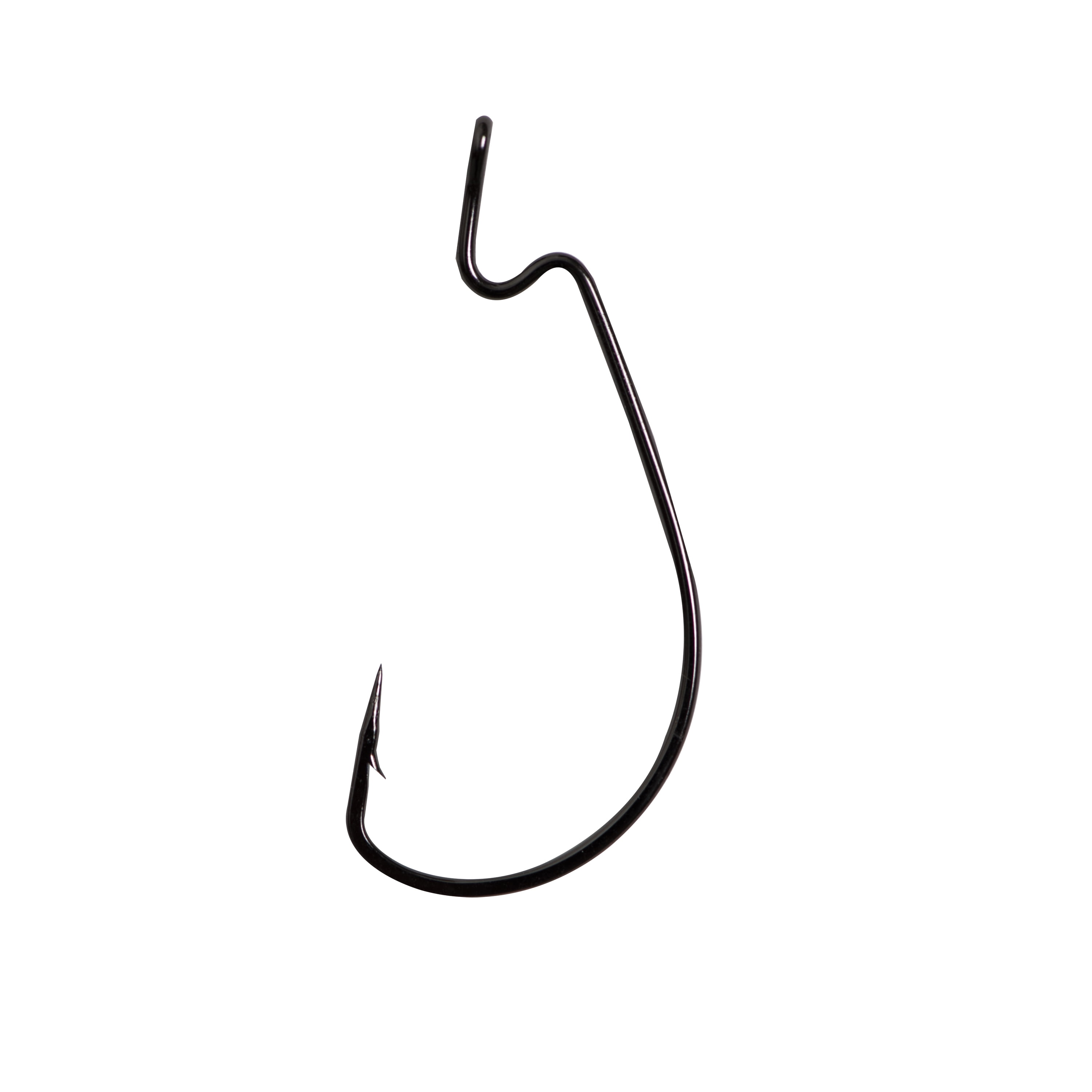 Mustad Light Wire Ultra Lock Soft Plastics Hook (Black Nickel) - Size: 2/0 25pc