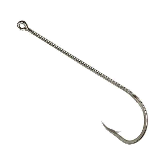 Mustad Long Shank Beak Hook (Nickel) Size 2 12pc