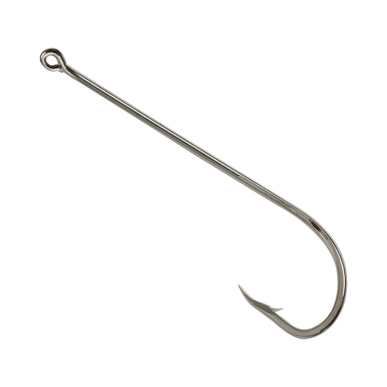 Mustad Long Shank Beak Hook (Nickel) - Size: #4 12pc