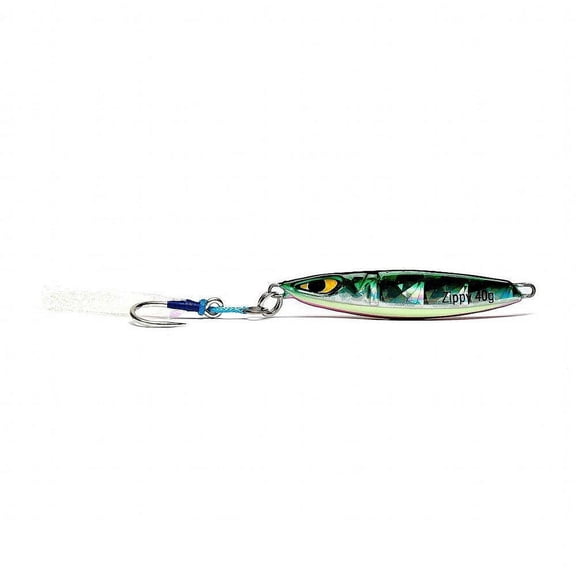 Mustad M 01-GMK-40-1 Zippy Green Mackeral 1.5oz Fishing Jig Saltwater Lure