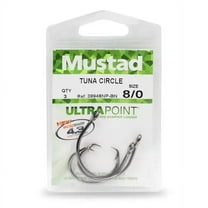 Mustad M39948NPBN-5/0-25U Demon Circle Size 5/0 Fishing Hooks (25 Pack)