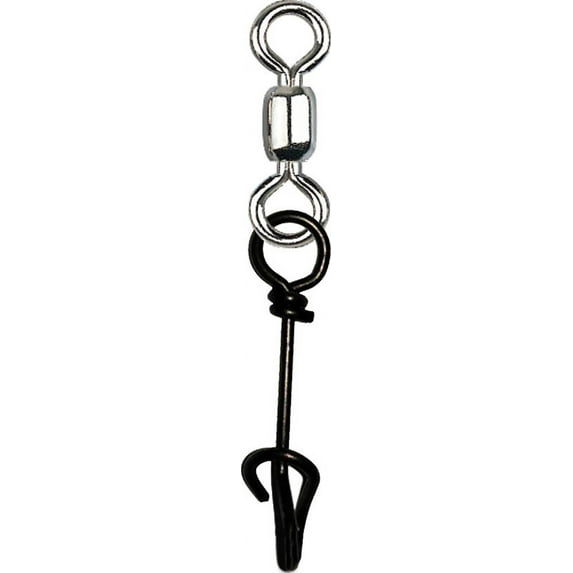 Mustad MA020 Crane Swivel WithFastach Clip - Black Nickel - 10 Per Pack