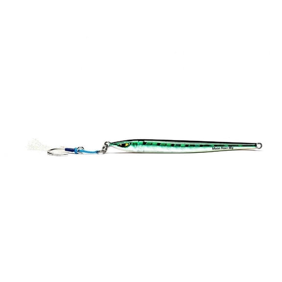 Mustad MJIG03-GMK-250-1 Moon RiserJig 250g Green Mackerel 250g-9oz