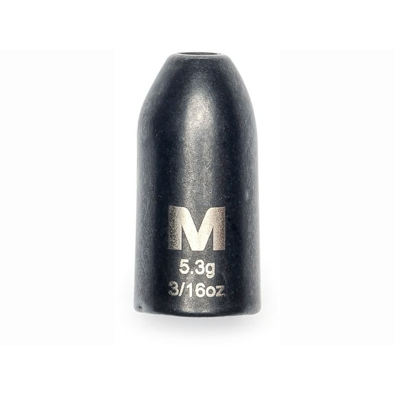 Mustad Worm Weight 3/16oz Tungsten Black 4PK