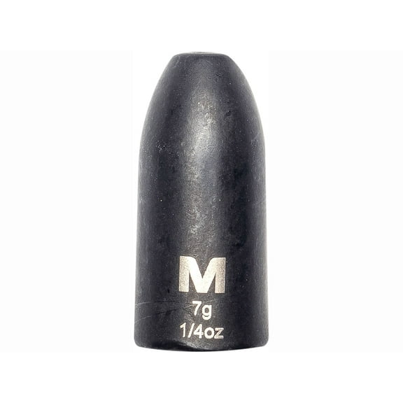 Mustad Worm Weight 1/4oz Tungsten Black 3PK