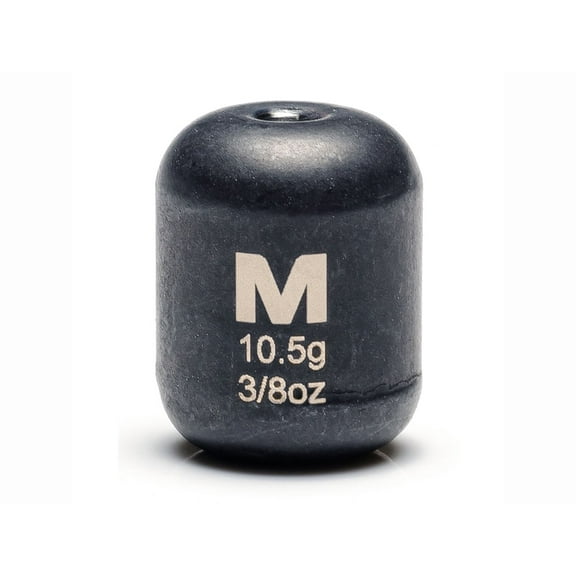 Mustad Carolina Weight 3/8oz Tungsten Black 3PK