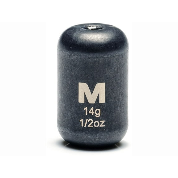 Mustad Carolina Weight 1/2oz Tungsten Black 2PK