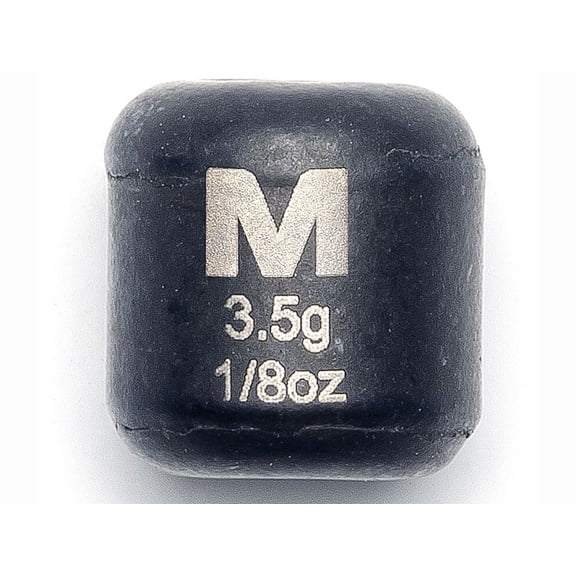 Mustad Carolina Weight 1/8oz Tungsten Black 4PK