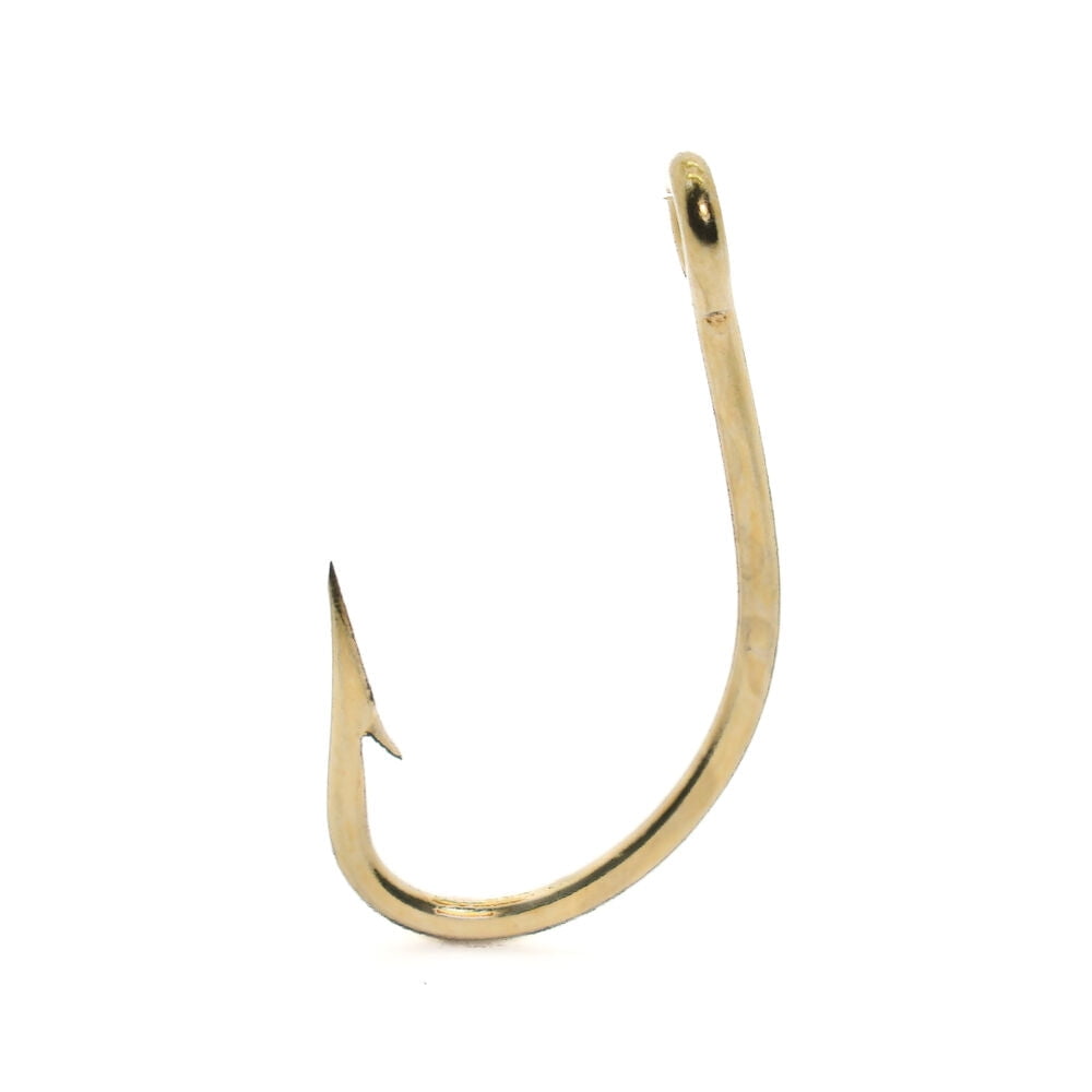 FISHING HOOKS, BARBLESS BRONZE TREBLE HOOK, 12 COUNT OF SIZE 14/0