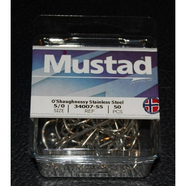 Mustad O'Shaughnessy Stainless Steel Hook - Size 5/0