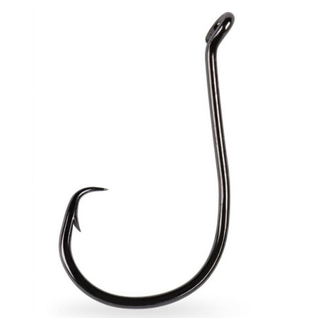 Mustad Offset Octopus Hook (Black Nickel) - Size: 2/0 6pc