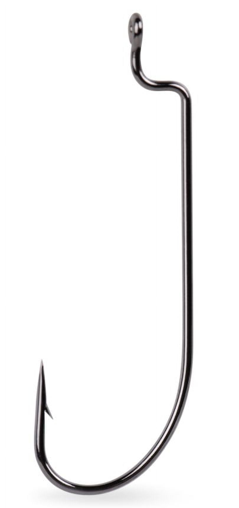 Mustad Offset Sproat Worm Hook (Black Nickel) - Size: 3/0 5pc